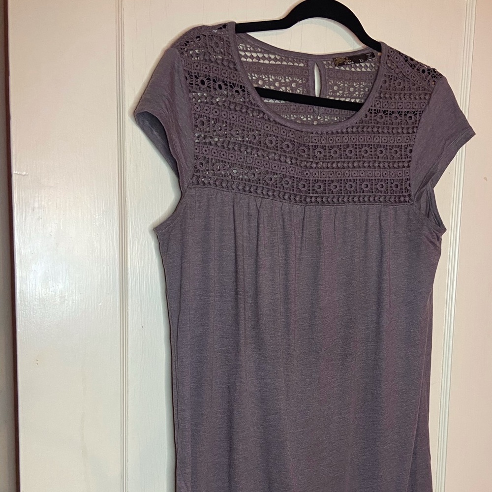 Prana Women's Mini Dress in Lavender Gray